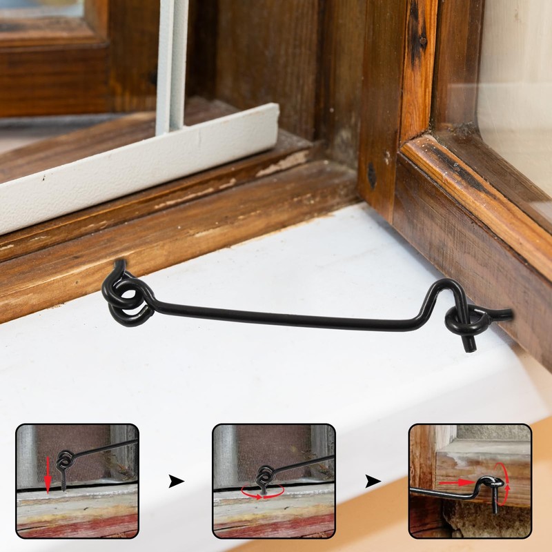 Uenhoy 5 Pcs Cabin Hook and Eye Latch 3 Inch