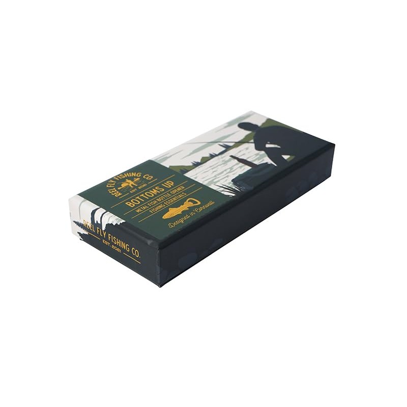 CGB Giftware | Reel Fly Fishing Co. Green Fish Bottle