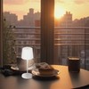 BRILONER Wireless LED Table Lamp, Dimmable Bedside Lamp, Touch Desk