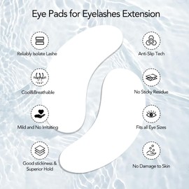Lunamoon 150 Pairs of Eyelash Pads, Eye Pads for Eyelash Extension, Eyelash Extension Pad, Eyelash Lifting Pad, Eye Gel Patch for Eyelash Extensions, Eyelash Pads (Fox150)