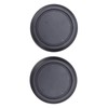 2 x ABS Plastic Lens Caps. Snap on Lens Back