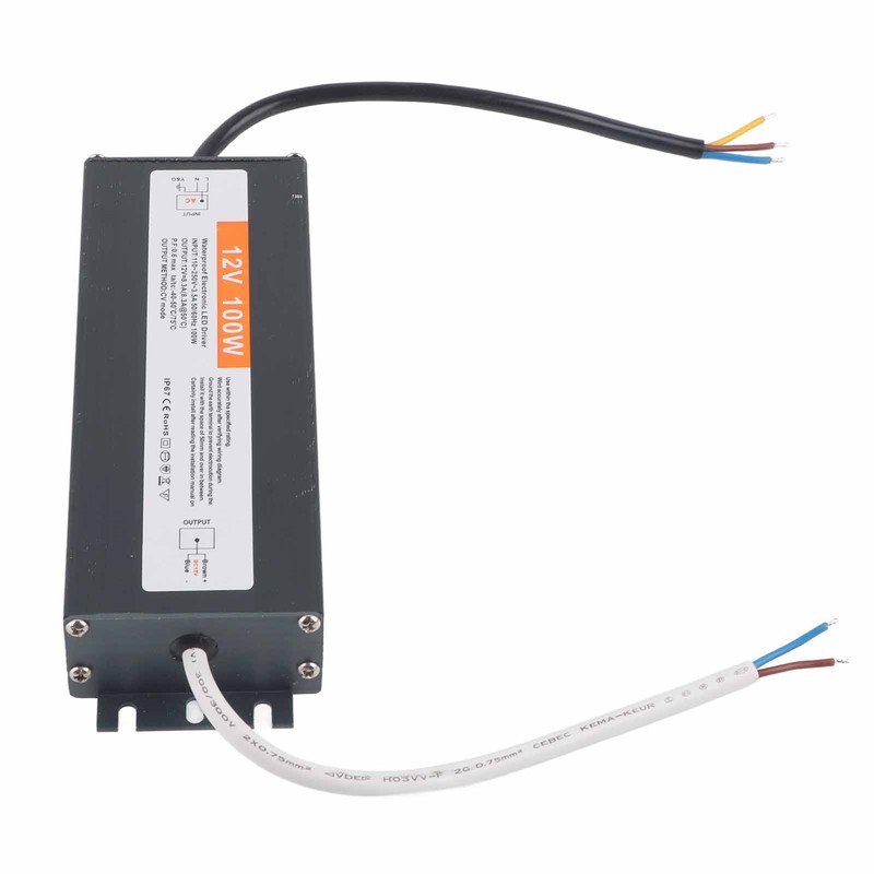 100W Ultra Thin Waterproof Power Supply Transformer Adapter LED Driver