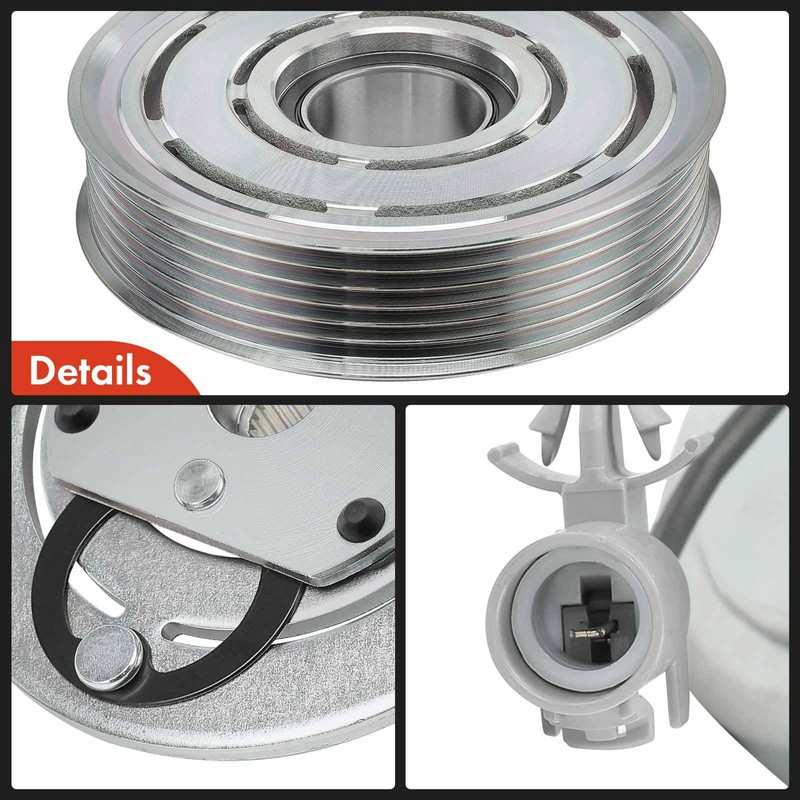 A-Premium Air Conditioner AC Compressor Clutch Kit Compatible with Mitsubishi