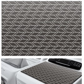 Teenyyou 1 Pcs 26" x 18" Dryer Covers for The Top, Washer and Dryer Top Protector Mat, Non Slip Waterproof Dryer Machine Cover Dust Proof Quick Drying Topper Pad for Laundry and Kitchen