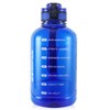 GEMFUL 2L Half Gallon Water Bottle with Time & Handle