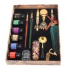 Feather Pen Set European Style British Retro Lacquer Stamp Dipped