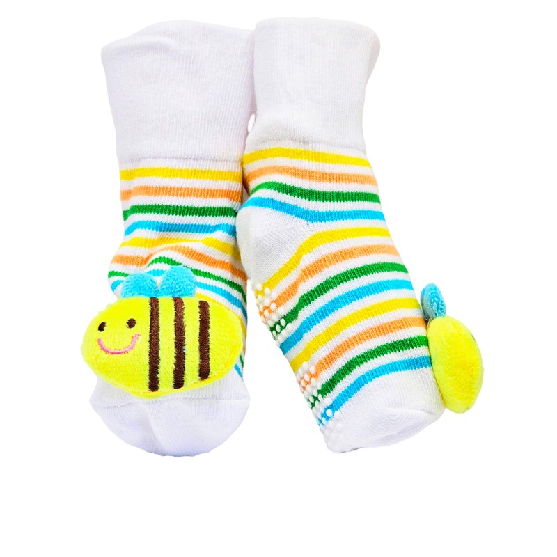 Calcetines Antiderrapentes para Bebés 1 Año - Estrellitas de Colores