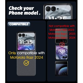 Orzero (3 Pack) Front Screen Protector Compatible for Motorola Razr 2024 De Pantalla EPU (Not Glass) Anti-Scratch Bubble Free High Definition (Not for Motorola Razr+/Razr Plus 2024)