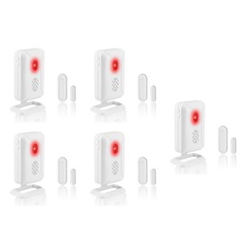 GREENCYCLE Wireless Door Open Sensor Ligh,Entry Door Chime for Business,Door Chime,Anti-Theft Alert,36 Chimes, 4 Adjustable Volume Mute Mode, Suitable for Home, Store, Depot,5PK