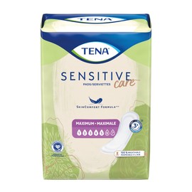 TENA Sensitive Maximum Long Bladder Control Pads, Incontinence, Heavy Absorbency, 14 Count, 6 Packs, 84 Total