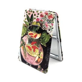Aeisage Goldfish Gift Mirrors Small Colorful Travel Mirror Magnifying Lipstick Mirror Foldable Great Great Gifts for Fauvism Art Lovers