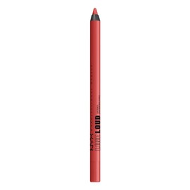 NYX PROFESSIONAL MAKEUP, Line Loud, Waterproof Lip Pencil, Infused with Vitamin E, Vegan Formula - REBEL RED (Warm Red)