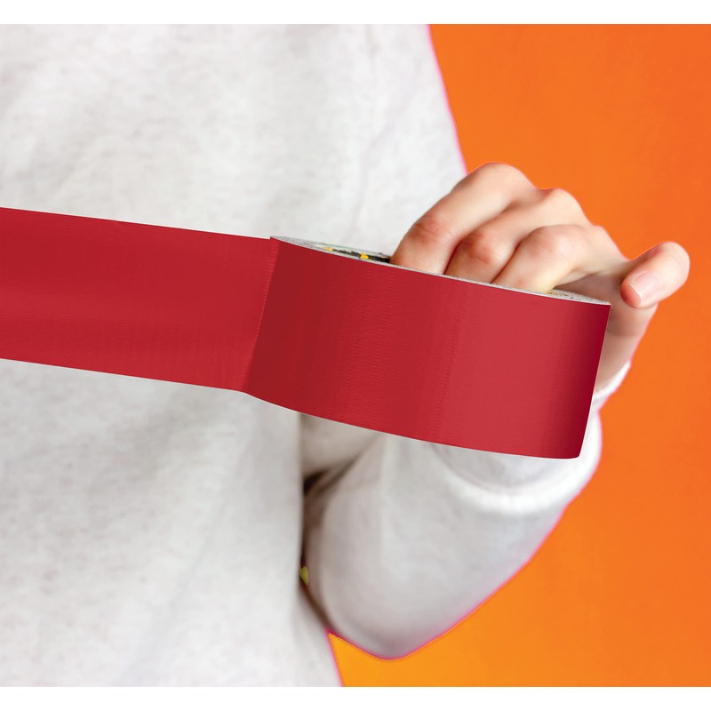 Better Office Products Red Duct Tape, 2 Pack, Heavy Duty