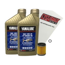 Cyclemax Full-Synthetic Yamalube Oil Change Kit compatible with 2018-2025 Yamaha XMAX 300