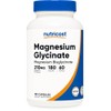 Nutricost Magnesium Glycinate Capsules (180 Capsules, 210 mg Per Serving)