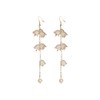 Bell Orchid Flower Dangle Drop Hook Earrings for Women Girls