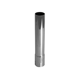 Tractorparts.Store Exhaust Stack Pipe Compatible With Universal 2"" x 12"", Straight Chrome