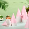 Zubebe 200 Pack Snow Cone Cups 4.5 Oz Cone Paper