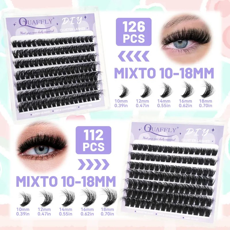 Kit De Extensiones De Pestañas De 8 Estilosgran Capacidad