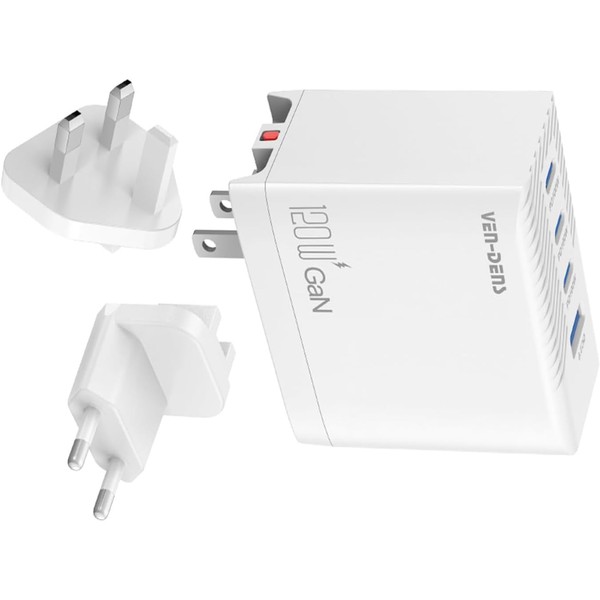 120w USB C Charger 4 in 1 GAN³ Charger Plug