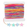 LXUEJIE Elastic Bracelet String, 1mmX50m Stretchy Rainbow Bracelet String
