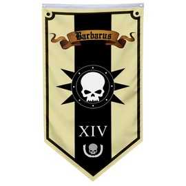 Death Guard Legion XIV Flag 30x50inch Garden house banner Decor Double Stitched Polyester with Brass Grommets (Triangle)