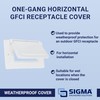 SIGMA ENGINEERED SOLUTIONS 14249WH Weatherproof Outdoor GFCI Outlet Cover, White,