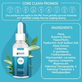Paquete de 3 sueros de ácido hialurónico para el rostro, hidratantes y antienvejecimiento (1 fl. oz/30 ml)