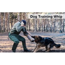 Dog Whip, Artificial Cowhide Pet Training Agitation Whip Dog Training Whip for Medium Large Dogs