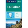 KOMPASS Wanderkarte 232 La Palma 1:50.000: 3in1 Wanderkarte mit Aktiv