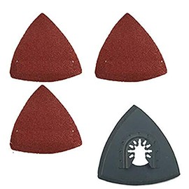 31 Pcs Sanding Pad Quick Release Universal Compatible for Multi Tool Oscillating Multitool Saw Blade for Craftsman Rockwell Hyperlock Porter Cable Black and Decker Fein Multimaster Dewalt Ryobi
