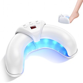 Portable Nail Cleaning Light for Fingernails & Toenails, Home Use Nail Cleaning Light Device for Restores Appearance of Discolored or Damaged Nails