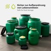 Garronda Wide-Neck Barrel 20 Litre Plastic Container with Lid GD-0142