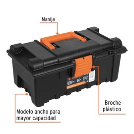 Truper CHA-14N, Caja para herramienta, amplia de 14, color puede variar                                                                               