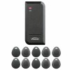 Visionis VIS-3100 Access Control Black IP66 Card Reader + Kits