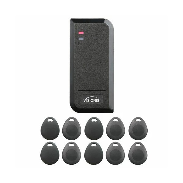 Visionis VIS-3100 Access Control Black IP66 Card Reader + Kits