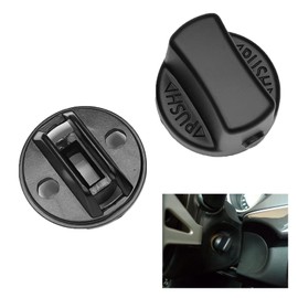 SWQS Ignition Key Knob Push Turn Switch & Insert Set for Mazda CX-9, CX7, 6, Mitsubishi Lancer 2008-2017, Outlander 2007-2013, Keyless Ignition Start Switch Knob Handle Replacement Accessories
