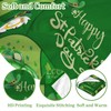 Fuzzy St. Patrick's Day Blanket Gnome Clover Hat Truck Plaid
