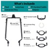 2PCS Lamp Shade Harp Holder E14,E26,E27 Light Base Adapter Adjustable