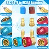 Tandefio R1234yf Adapter R1234yf to R134a Quick Coupler High Low