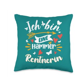 Eine Hammer Rentnerin - Rentnerin Geschenke Frau Lustig Throw Pillow