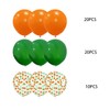XIKSXITN 12inch Green Orange Balloons with Green Orange Confetti Balloons