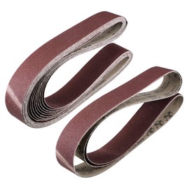 sourcing map Pack of 12 Sanding Belts Sandpaper 2 Inches x 48 Inches (50 mm x 1220 mm) 80 Sand Grit Aluminium Oxide