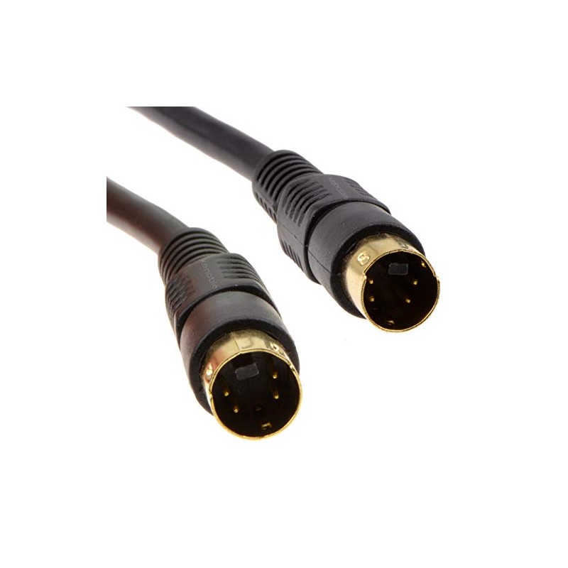 SVHS S VIDEO CABLE 4 PIN MINI DIN MALE to