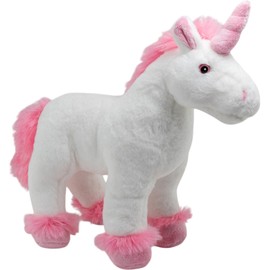 Carl Dick Einhorn weiß-rosa stehend ca. 35cm Plüschtier, Stofftier, Kuscheltier 3603