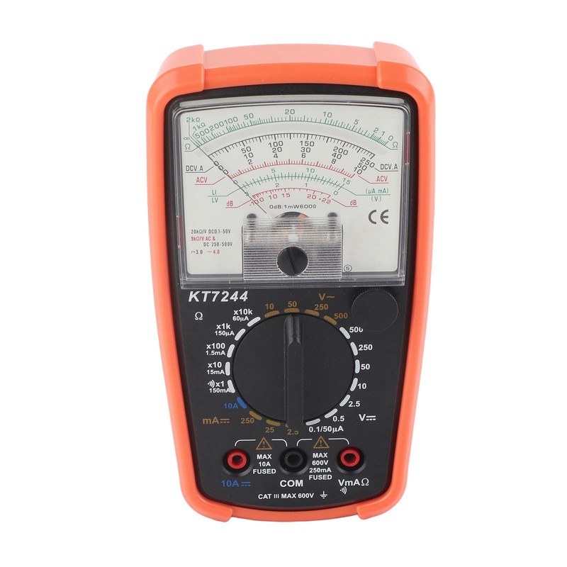 KT7244 Pointer Multimeter High Accuracy Voltage Current Meter with Anti‑Fall