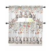BEMIGO Easter Kitchen Curtains Cute Bunny Valance for Window, Farmhouse