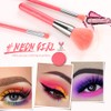 Docolor - Juego de 10 brochas de maquillaje, Melocotón neón