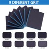 Necosthua 16 Pack 320 Grits Sanding Sponge Fine Sanding Block,