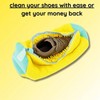 Shoe Laundry Bag Reusable Cylinder Soft Portable Zipper Shoe Washing